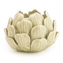 Load image into Gallery viewer, Green Artichoke Candle Holder