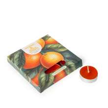 Load image into Gallery viewer, Set of 9 Tealights  -  Mandarin And Orange Blossom 6PK