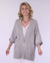 Load image into Gallery viewer, Linen and Cotton Blend Kimono
