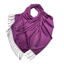 Load image into Gallery viewer, Plain Light Pashmina Large Scarf