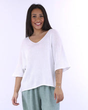 Load image into Gallery viewer, Cotton Blend V Neck Tunic Top