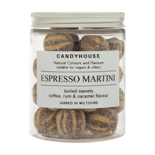 Load image into Gallery viewer, Espresso Martini Hard Boiled Sweets in Jam Jar