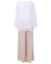 Load image into Gallery viewer, Silk Blend Two Piece Shirt