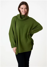 Load image into Gallery viewer, Cashmere Like Mini Cable Roll Neck Jumper