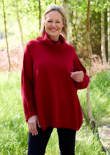 Load image into Gallery viewer, Cashmere Like Mini Cable Roll Neck Jumper