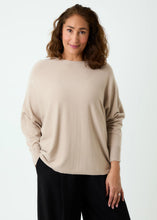 Load image into Gallery viewer, Cashmere Like Roll Trim Batwing Jumper