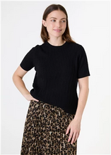 Load image into Gallery viewer, Cashmere Like Cable Short Sleeve Jumper