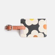 Load image into Gallery viewer, Multi Flower Charcoal Luggage Tag