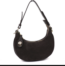 Load image into Gallery viewer, Suede / Leather small shoulder cross body bag