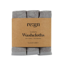 Load image into Gallery viewer, Re:gn Luxury Bamboo Face Cloths – Ultra-Soft - 3 Pack