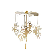 Load image into Gallery viewer, Gold Christmas Angel Tealight Spinner