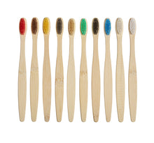 Load image into Gallery viewer, Bamboo Toothbrushes - 10 Pack - Adult