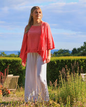 Load image into Gallery viewer, Linen and Cotton Blend Waterfall Front Cardi