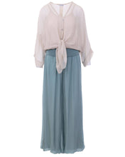 Load image into Gallery viewer, Silk Blend Two Piece Shirt