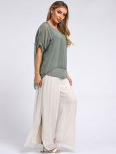Load image into Gallery viewer, Italian Silk Chunky Twin Sequin Top - various colours