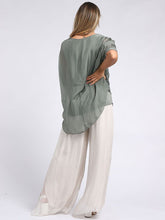 Load image into Gallery viewer, Italian Silk Chunky Twin Sequin Top - various colours