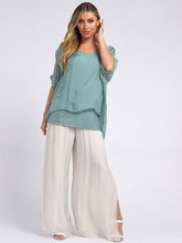 Load image into Gallery viewer, Italian Silk Chunky Twin Sequin Top - various colours