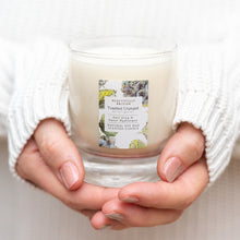 Load image into Gallery viewer, Earl Grey & Sweet Hydrangea Glass Candle