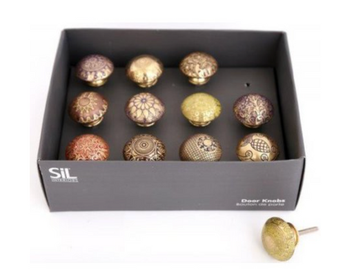 Brass Door Knobs - Assorted colours - Little Gems Interiors