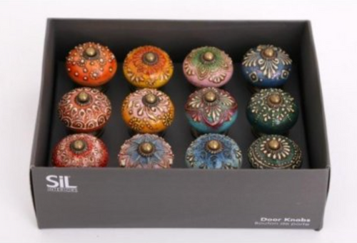 Vintage Colourful Door Knobs - Little Gems Interiors