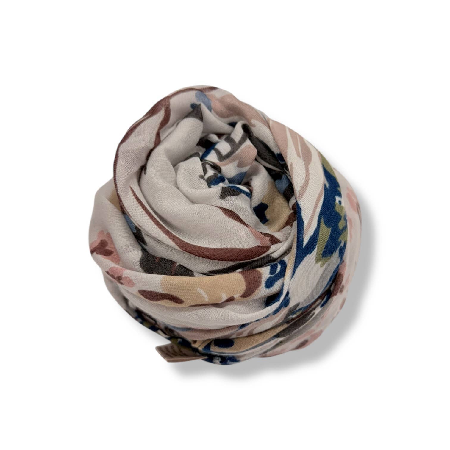 Soft Vintage Floral Print Scarf