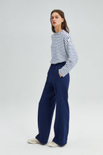 Load image into Gallery viewer, RIBBED CREPE TROUSERS
