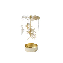 Load image into Gallery viewer, Gold Christmas Angel Tealight Spinner
