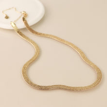 Load image into Gallery viewer, Gold plated liquid chain necklace
