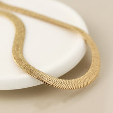 Load image into Gallery viewer, Gold plated liquid chain necklace
