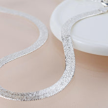 Load image into Gallery viewer, Silver plated liquid chain necklace
