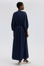 Load image into Gallery viewer, BALLOON SLEEVE DRESS WITH GATHERED WAIST
