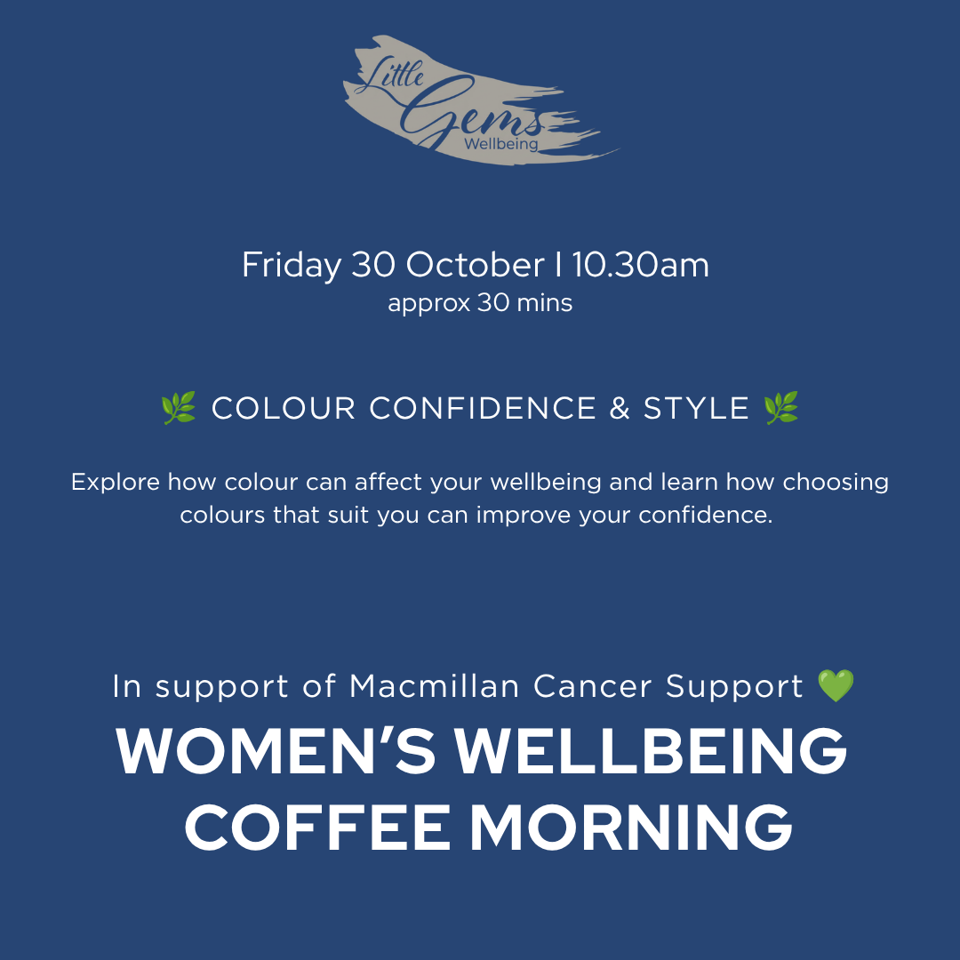 Macmillan Wellbeing Coffee Morning -  30 October