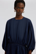 Load image into Gallery viewer, BALLOON SLEEVE DRESS WITH GATHERED WAIST
