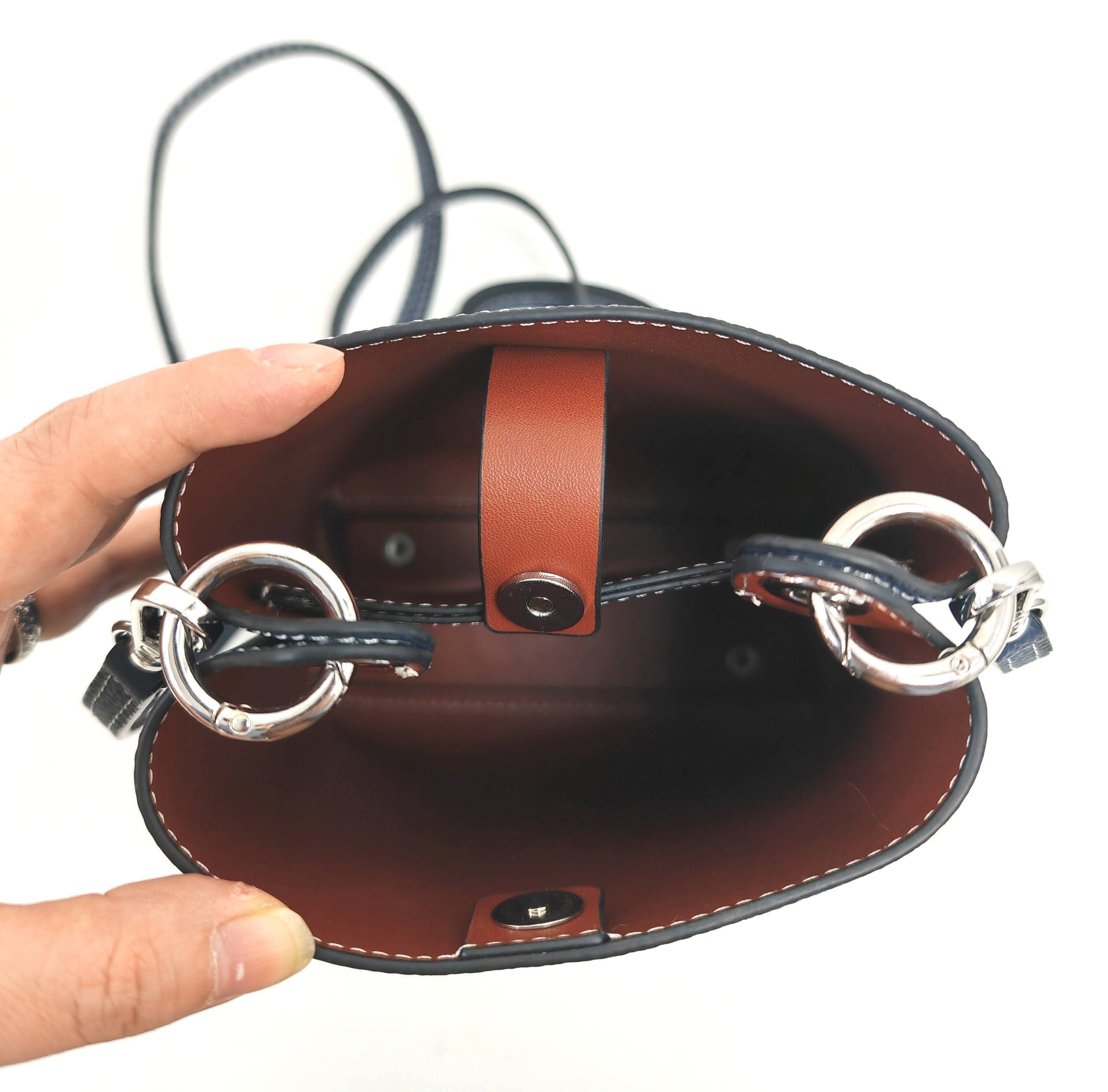 Soft Genuine Leather 2 Compartment Hand Bag