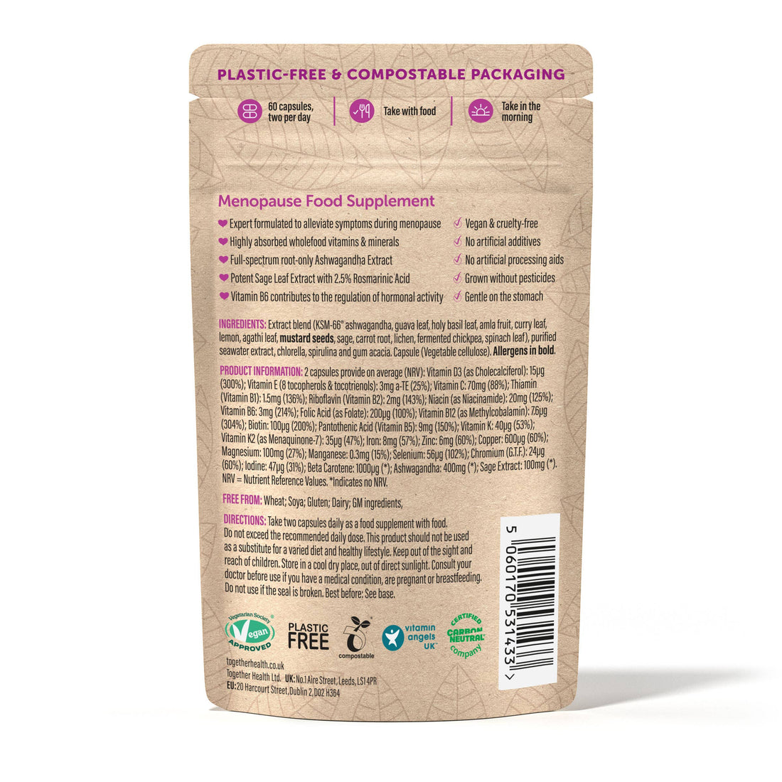 Together Health Menopause Wholefood Multivitamin and herbal
