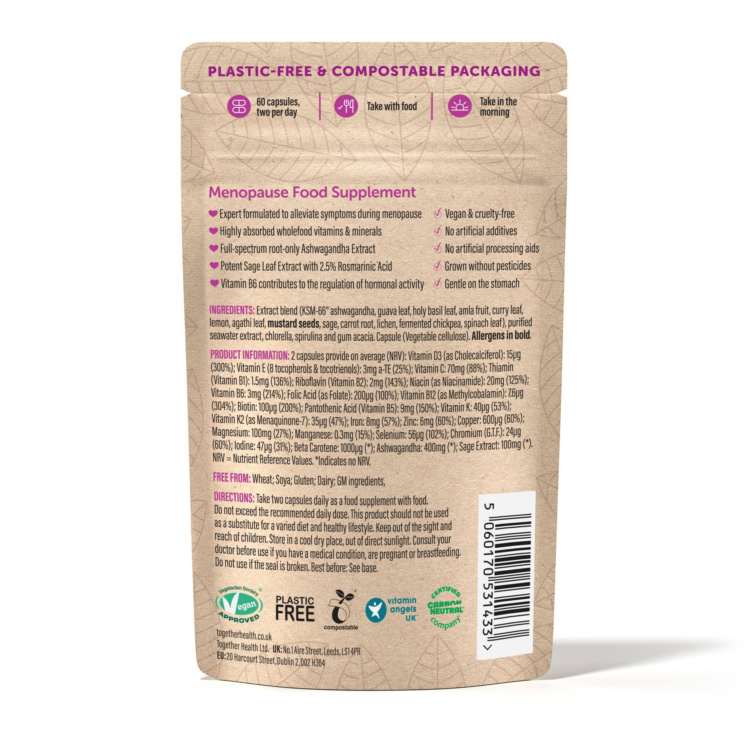 Together Health Menopause Wholefood Multivitamin and herbal
