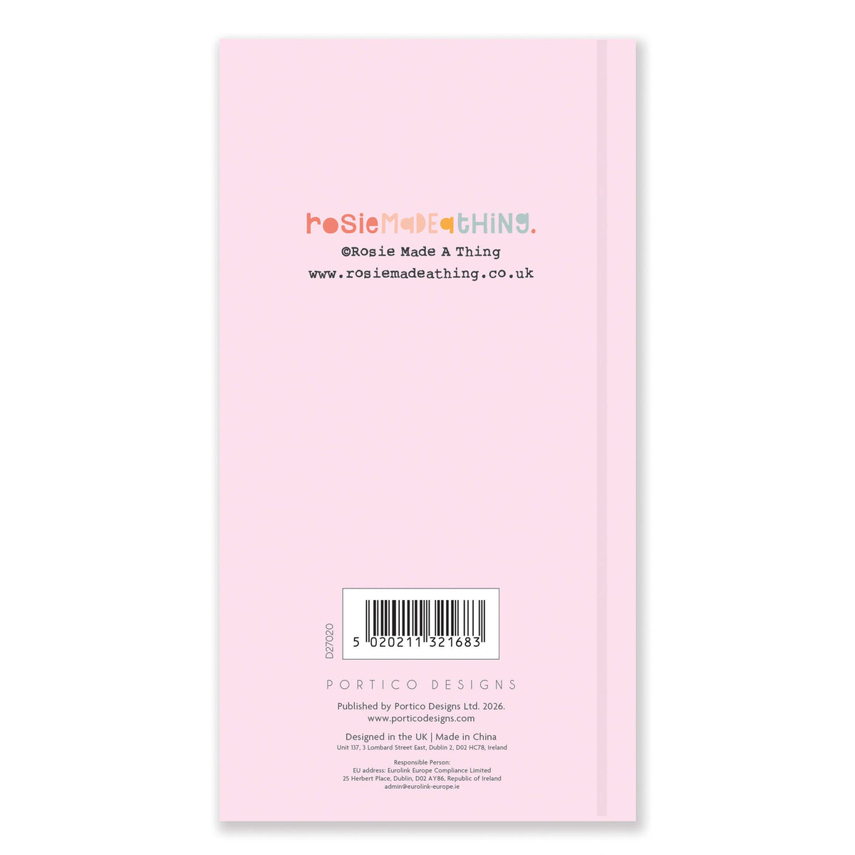 2027 Slim Diary - Rosie Made a Thing