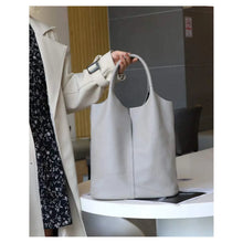 Load image into Gallery viewer, Genuine Leather Soft Hobo Tote Bag
