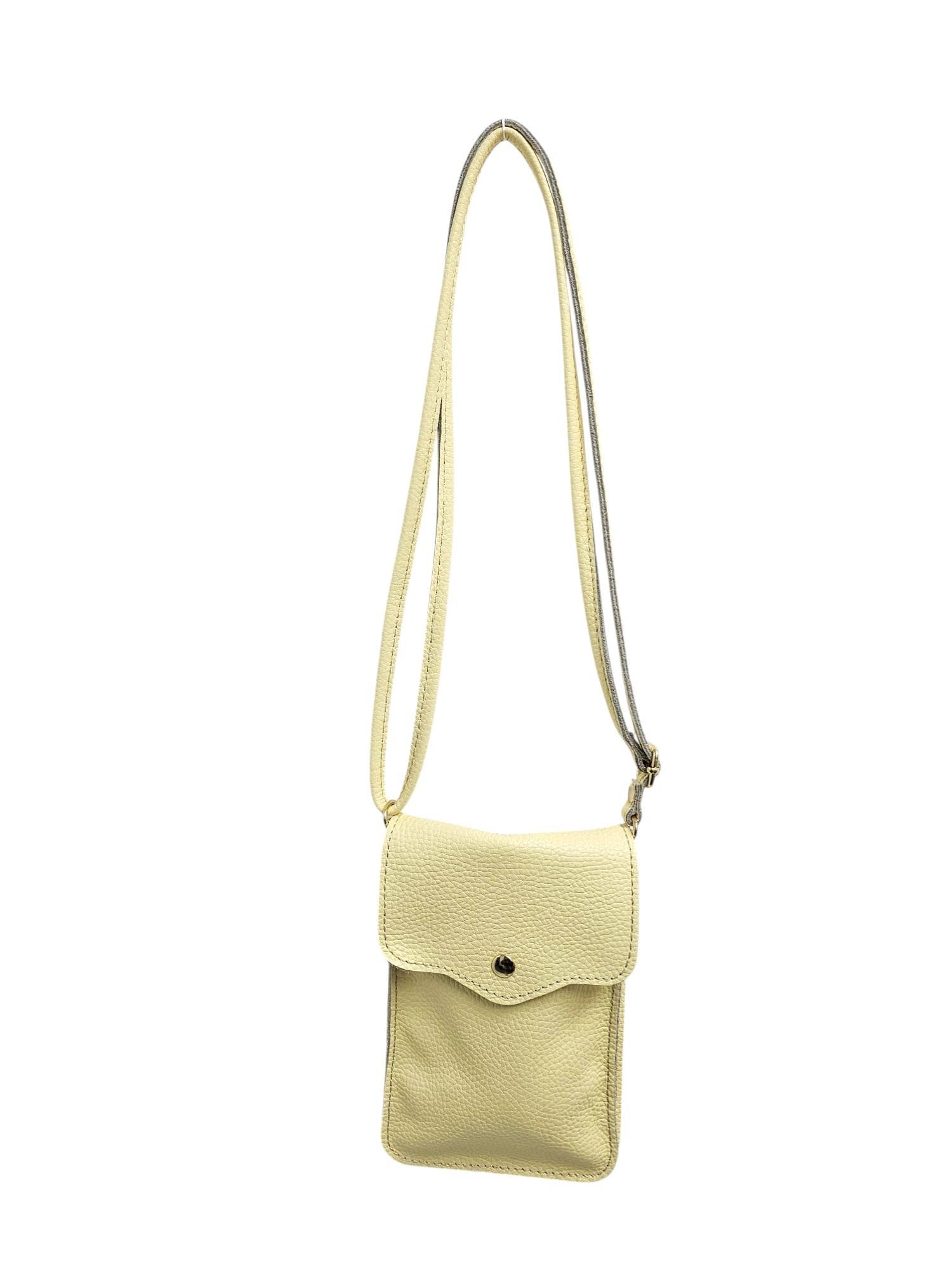 Italian Genuine Leather Mobile Cross Body Bag