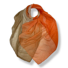 Load image into Gallery viewer, Ombre Lightweight Cotton Viscose Scarf
