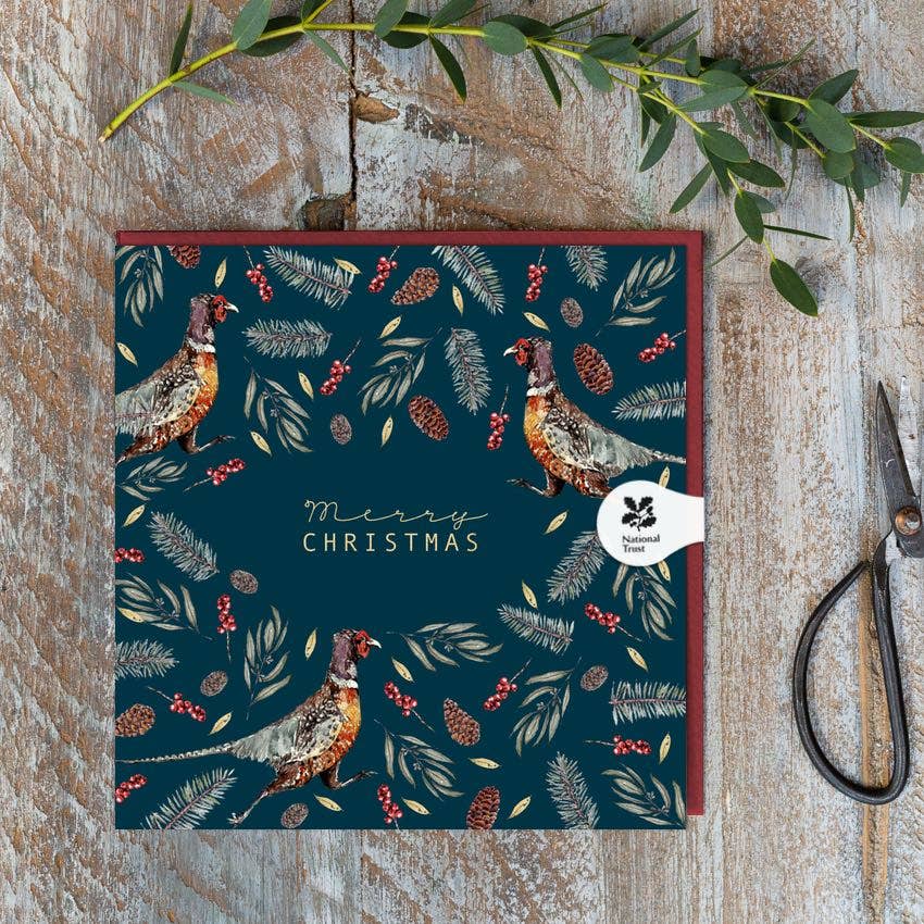 Merry Christmas (Pheasant Noir) Card