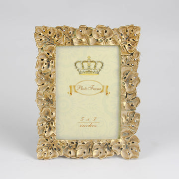 Gold Cheese Plant Photo Frame