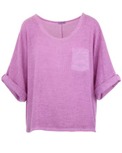 Load image into Gallery viewer, Linen and Cotton Blend Pocket Top
