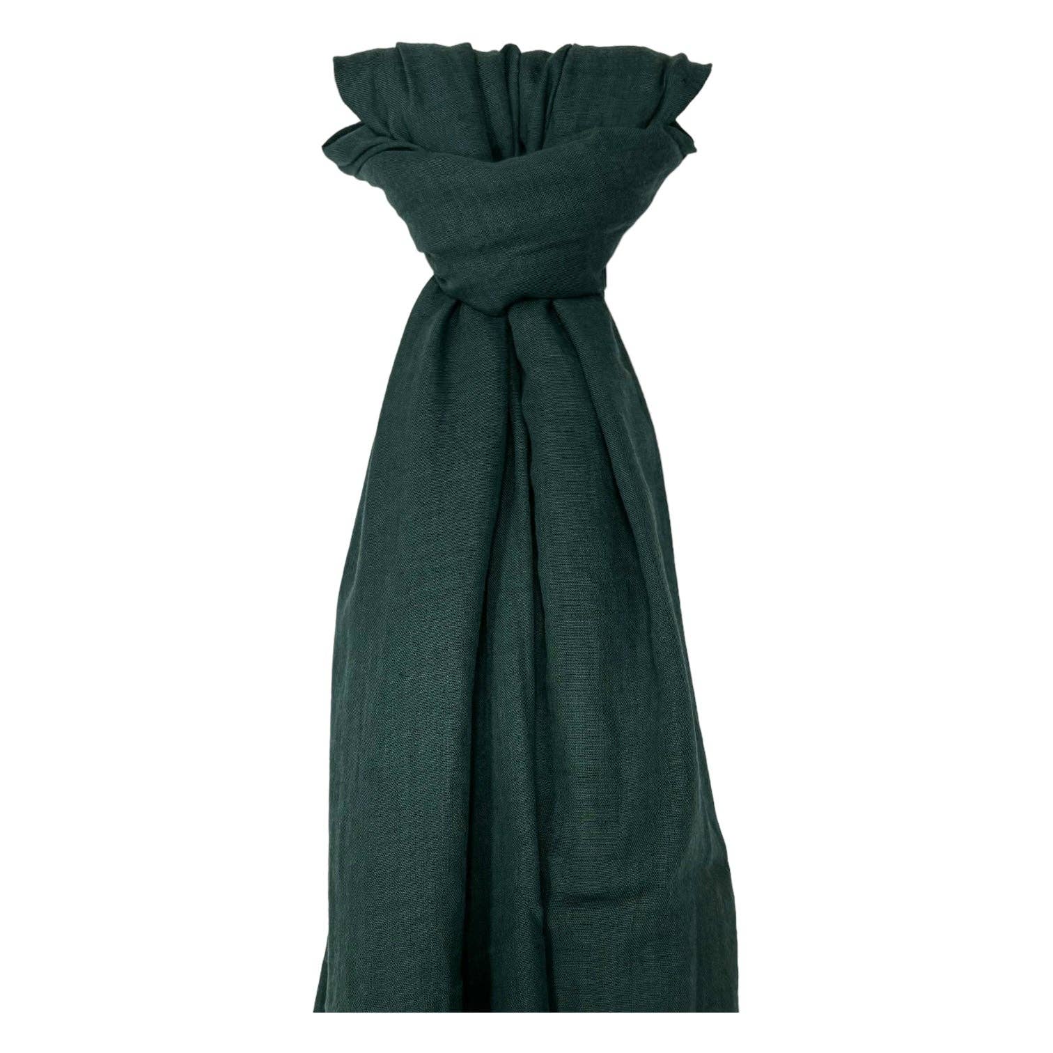 Big Plain Cotton Blend Scarf