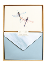 Load image into Gallery viewer, Boxed Notecard Set with Dragonflies
