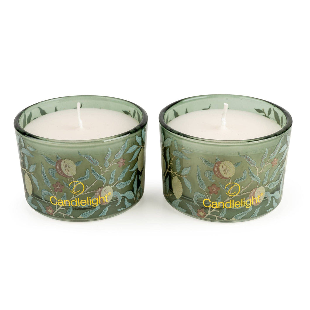 Set of 2 Candles - Vintage Fruits