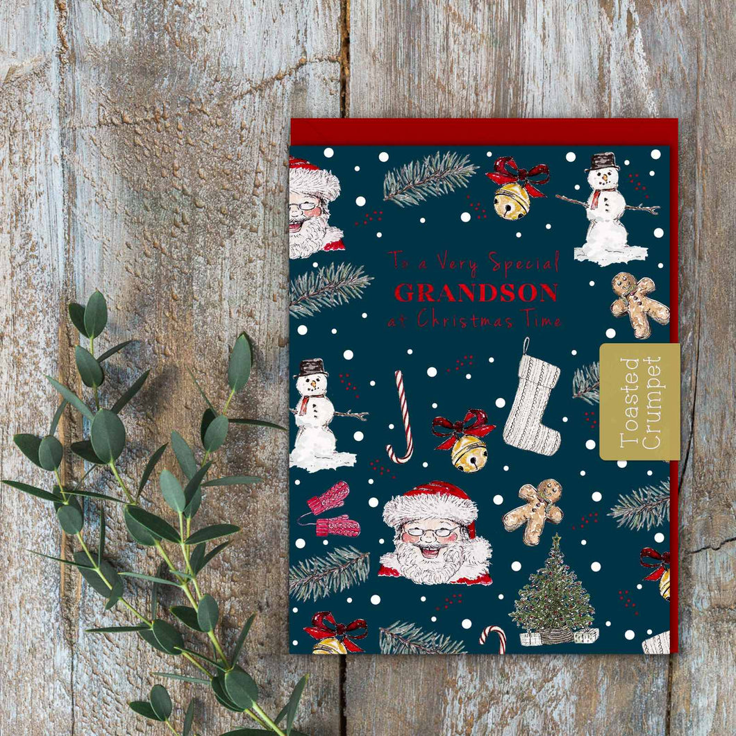 To a Very Special Grandson (All Things Jolly Noir) Card