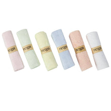 Load image into Gallery viewer, Re:gn Organic Bamboo Face Cloths – Ultra-Soft Eco Washcloths, Pastel 6 Pack
