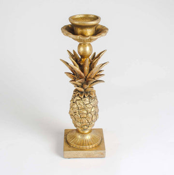 Vintage Inspired Pineapple Candle Holder– Ornate Resin Desin