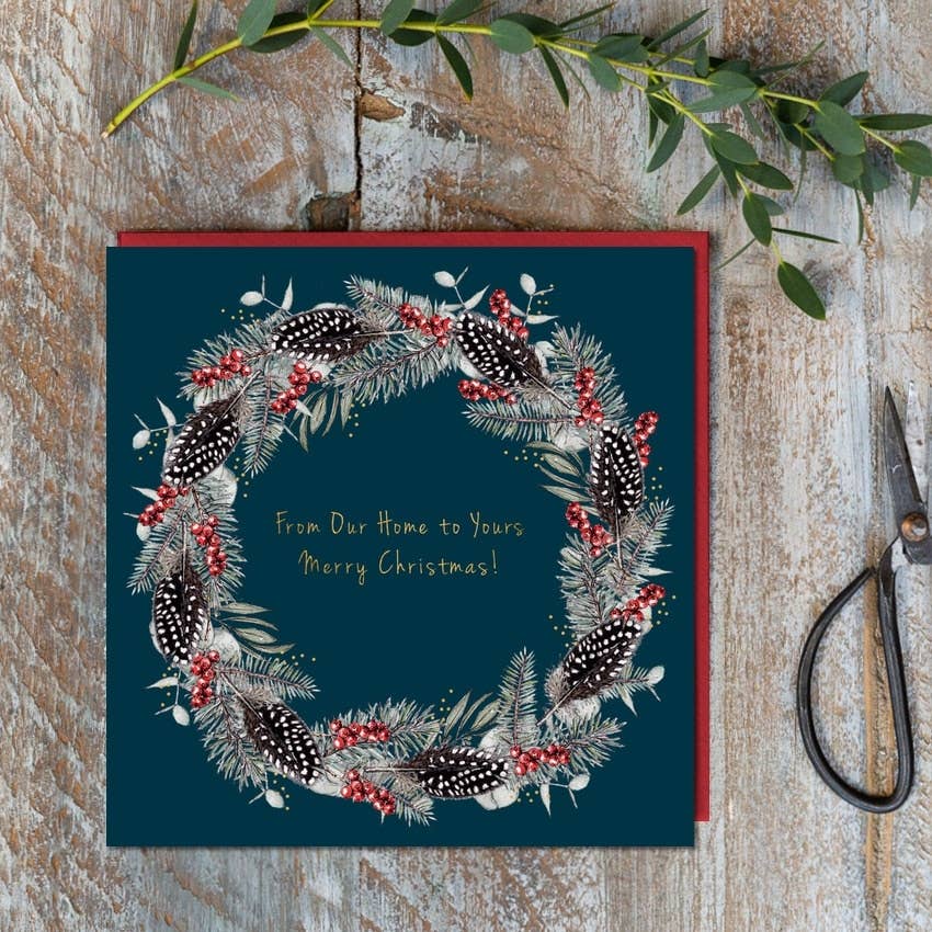 From Our Home to Yours Merry Christmas Card (Cello-Free)